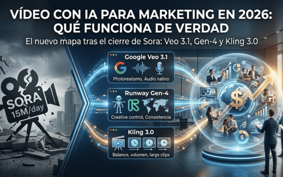 Vídeo con IA para marketing en 2026: qué funciona de verdad