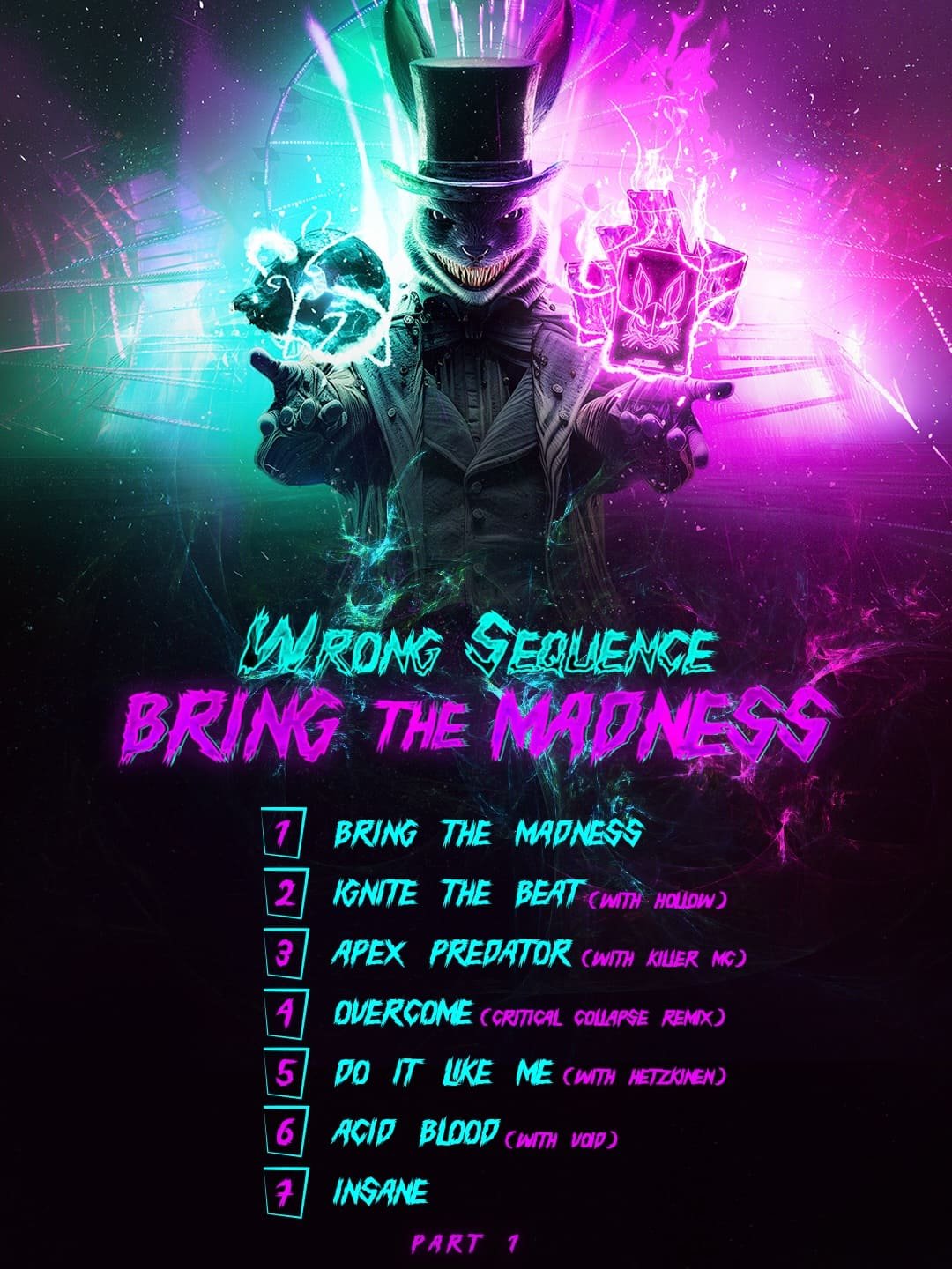 Tracklist del álbum Bring The Madness de Wrong Sequence, parte 1
