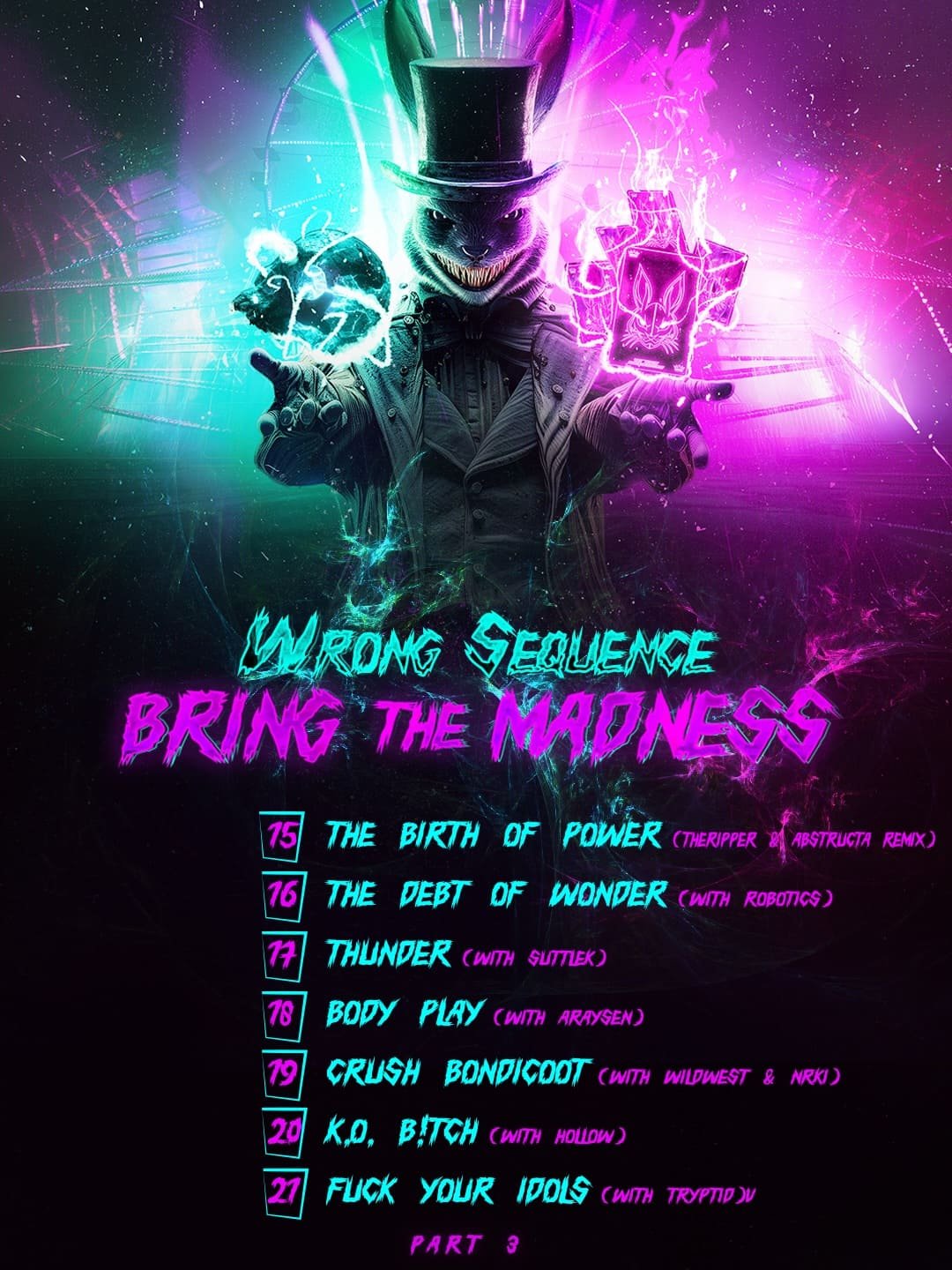 Tracklist del álbum Bring The Madness de Wrong Sequence, parte 3
