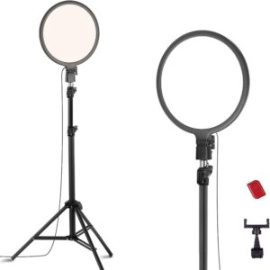NEEWER BASICS R10L aro de luz de 10 con trípode y soporte para móvil